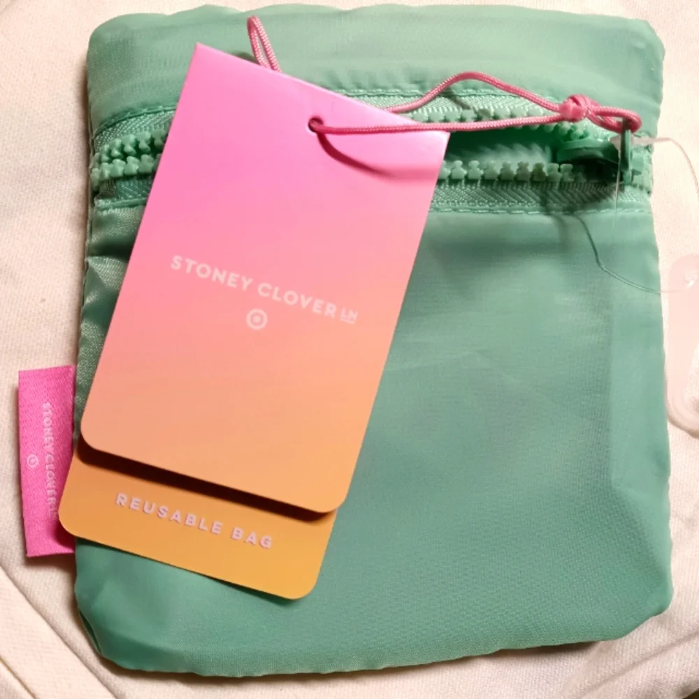 NEW Stoney Clover x Target Reuseable Self-Storing Shopping Bag Green